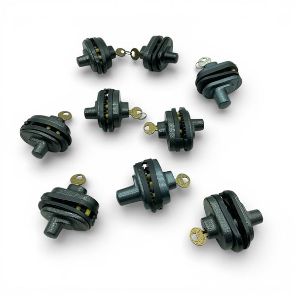 Assorted Keyed Tigger Locks X 9 Qty