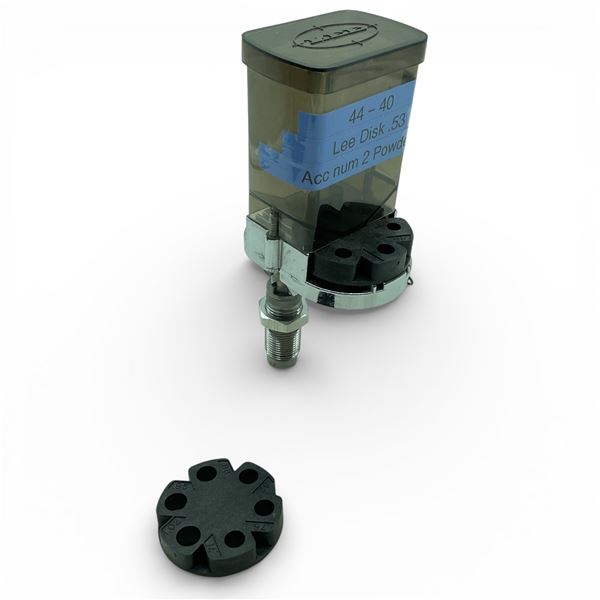 Lee Auto-Disk Powder Measure with Assorted Disks and Lee 44/40 I5 Die