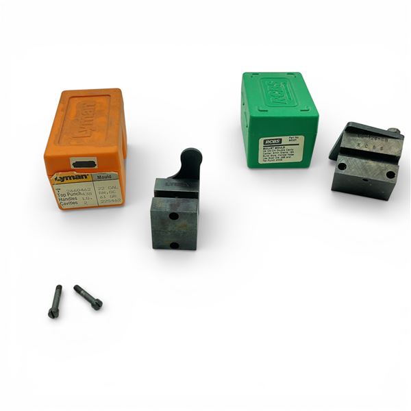 RCBS 9mm, 124 Grain Double Cavity Bullet Mold and Lyman 22 Cal, 61 Grain Double Cavity Bullet Mold