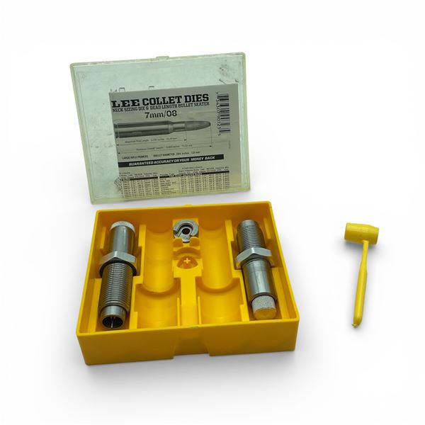 Lee 7mm/08 Collect Dies X 2 Qty, #2 Shell Holder and Powder Measure Scoop