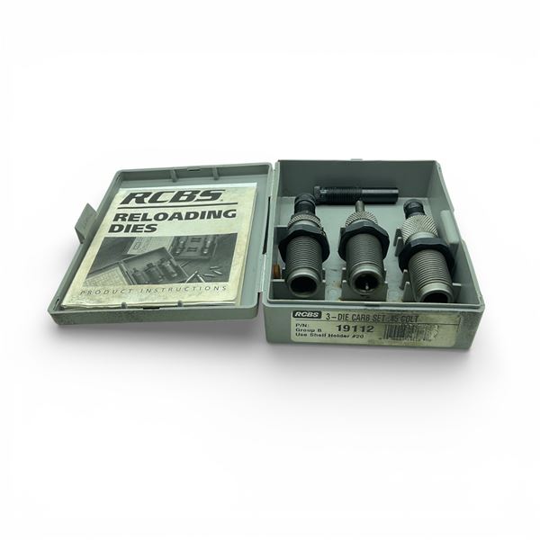 RCBS 45 Colt Dies X 2 Qty, 44/45 SWC Die X 1 Qty and Extra Parts