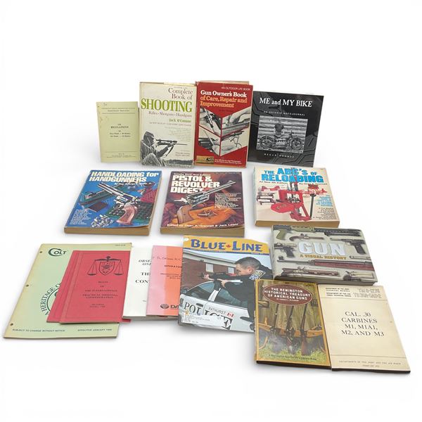 Assorted Shooting, Firearm, Reloading and Motorsport Books and Publications