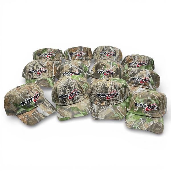 Camo Bow Tech Hats, OSFM X 12 Qty