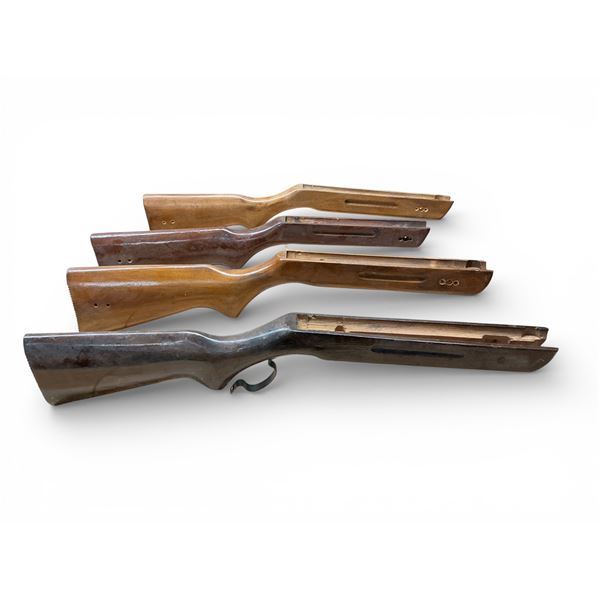Assorted Wooden Stocks X 4 Qty