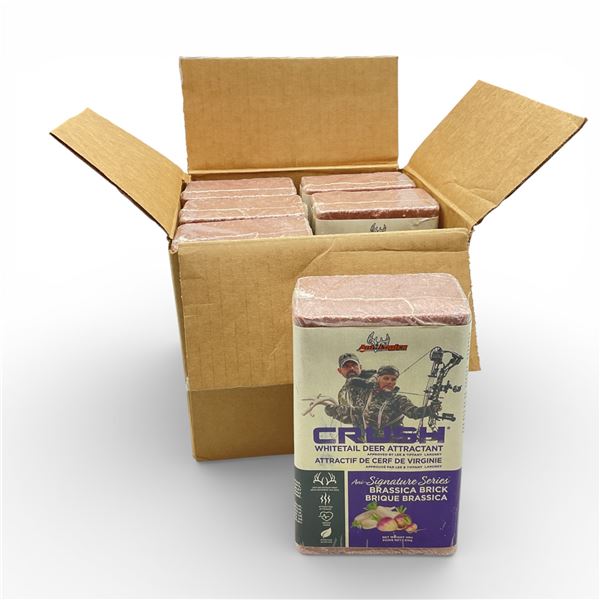 Anti-Logics Crush Whitetail Deer Attractant, Ani-Signature Series Brassica Brick, 4 lbs X 6 Qty