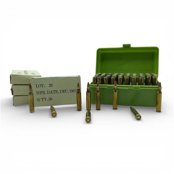 Reloaded 223 Rem Ammunition, Approx 55 Rounds and 5.56 mm Ball Ammunition, 80 Rounds