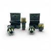 Image 1 : Safariland #2 Comp Revolver Loaders X 5 with Belt Holsters and 38 Spec Reloaded Ammunition