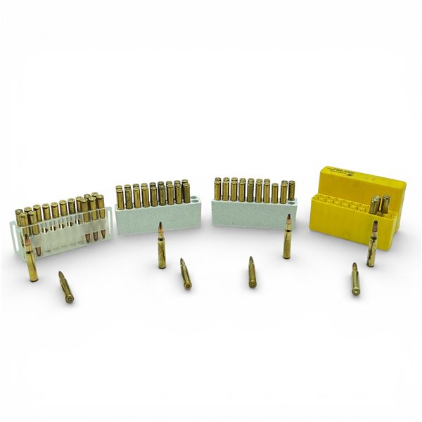 Assorted Reloaded 30-06 SPRG Ammunition, Approx 60 Rounds