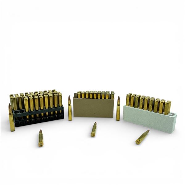 Assorted Reloaded 30-06 SPRG Ammunition, Approx 80 Rounds