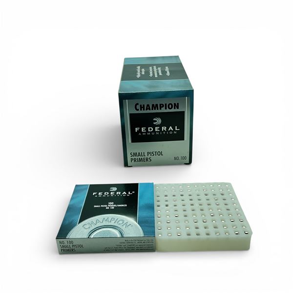 Federal Champion Small Pistol Primers X 1000 Qty