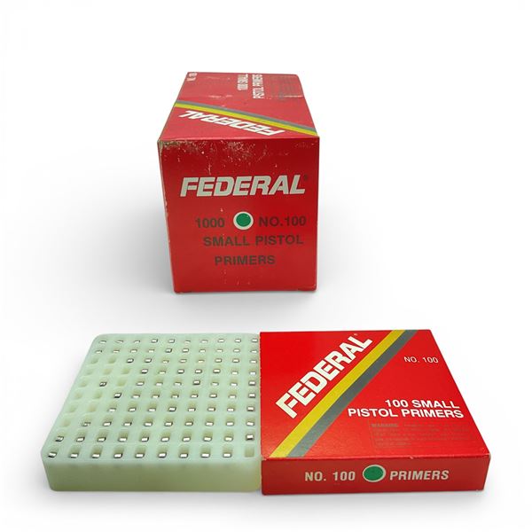 Federal Small Pistol Primers X Approx 1050 Qty