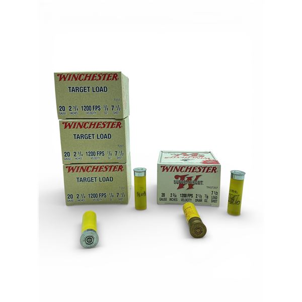 Winchester 20 Ga Target Load 2 3/4" #7.5 Ammunition, Approx 85 Rounds