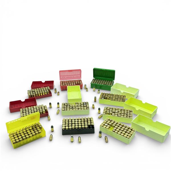 Assorted Reloaded 45 ACP Ammunition and Cases, Approx 500 Qty