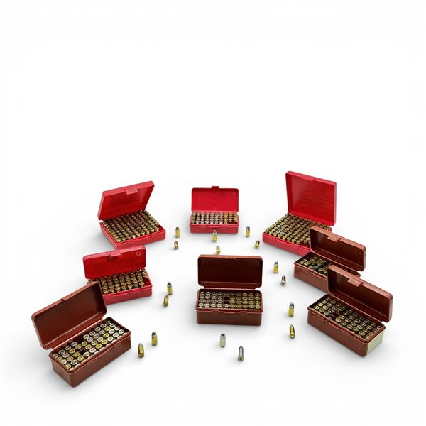 Assorted Reloaded 9 mm Ammunition and Cases, Approx 500 Rounds