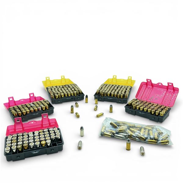 Assorted Reloaded 9 mm Ammunition and Cases, Approx 380 Rounds