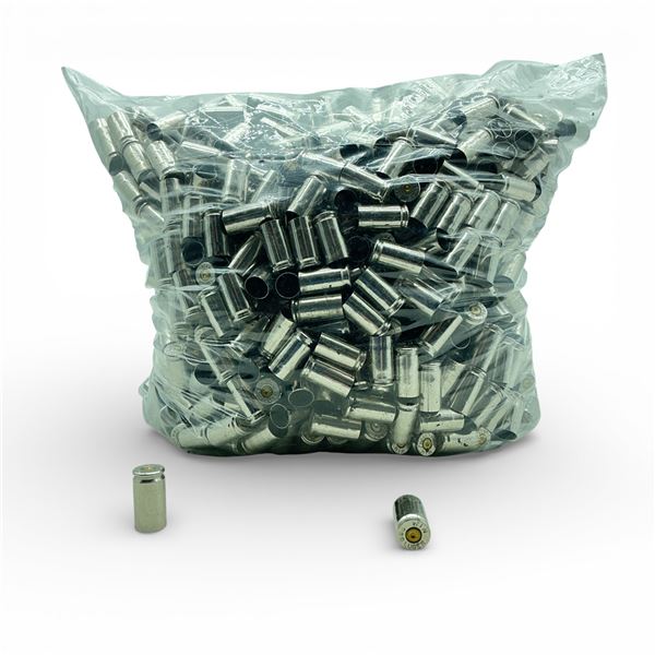 Cleaned 9 mm Nickel Cases, Approx 12 Lbs