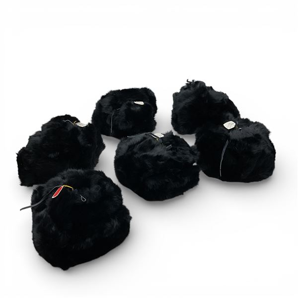 Yukon Fur Hats, Black X 6 Qty