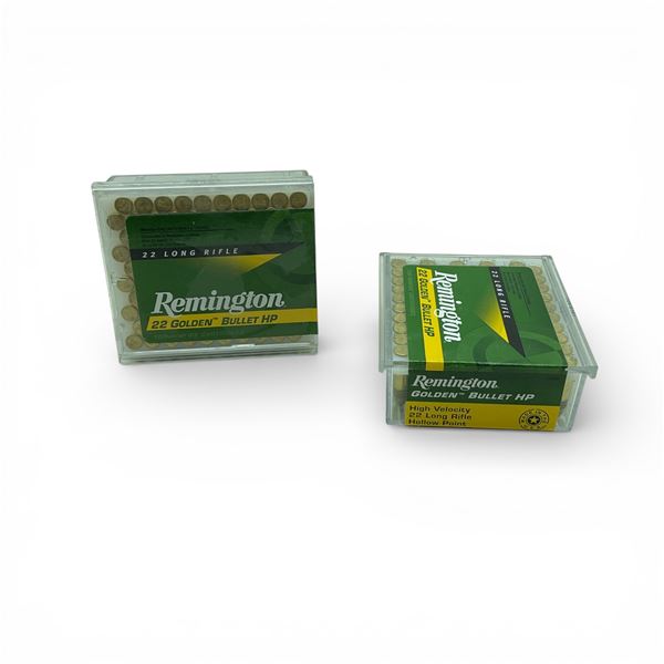 Remington Golden Bullet HP .22 LR, 36 Grain Hollow Point Ammunition, 200 Rounds