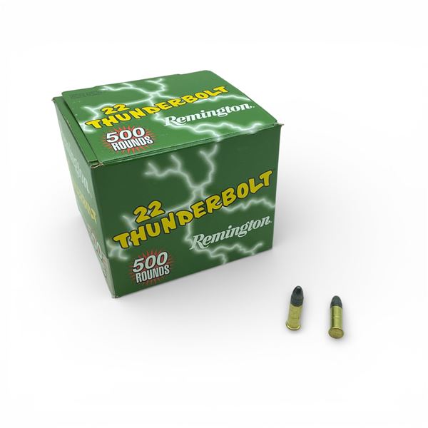 Remington Thunderbolt .22 LR, 40 Grain LRN Ammunition, 500 Rounds