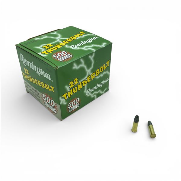 Remington Thunderbolt .22 LR, 40 Grain LRN Ammunition, 500 Rounds
