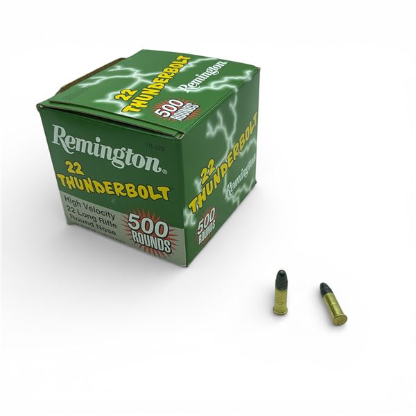 Remington Thunderbolt .22 LR, 40 Grain LRN Ammunition, 500 Rounds