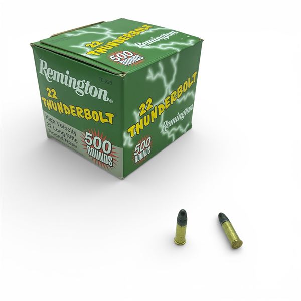 Remington Thunderbolt .22 LR, 40 Grain LRN Ammunition, 500 Rounds