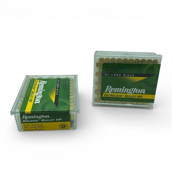 Remington Golden Bullet HP .22 LR, 36 Grain Hollow Point Ammunition, 200 Rounds