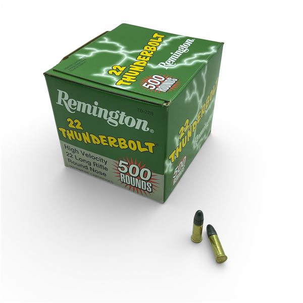 Remington Thunderbolt .22 LR, 40 Grain LRN Ammunition, 500 Rounds