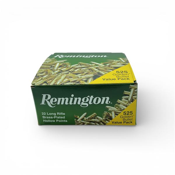 Remington Golden Bullet Value Pack .22 LR, 36 Grain LRN HP Ammunition, 525 Rounds