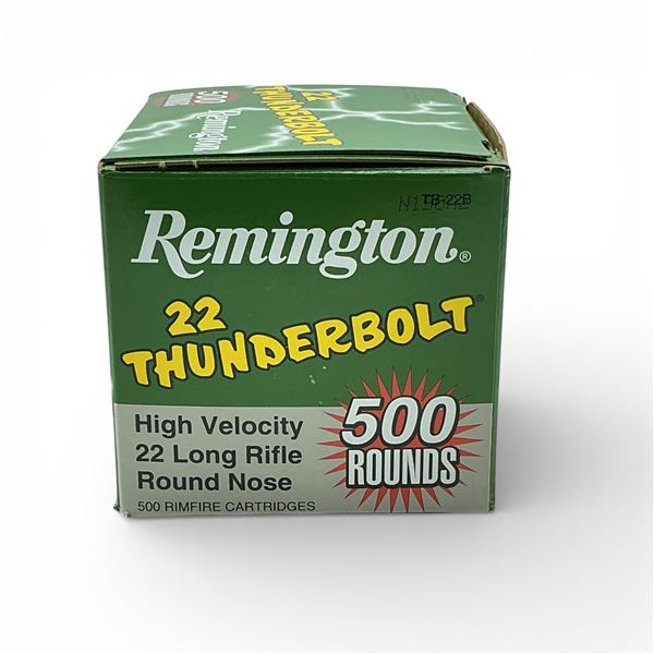 Remington Thunderbolt .22 LR, 40 Grain LRN Ammunition, 500 Rounds
