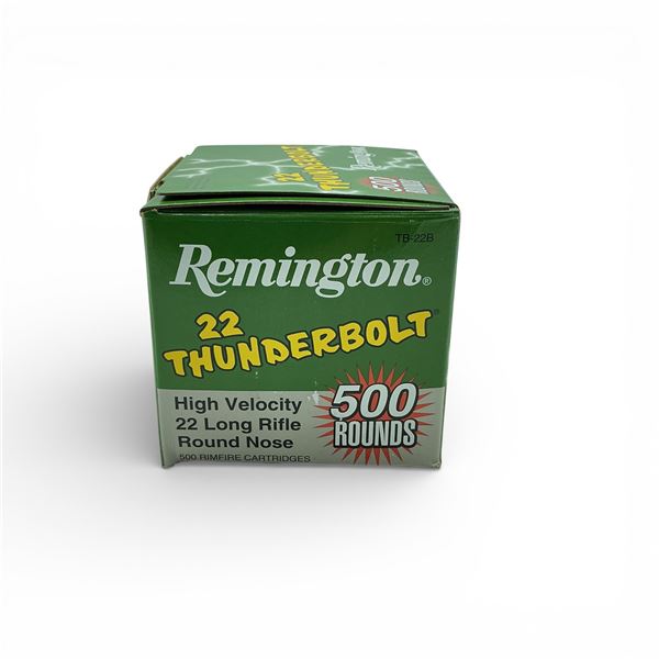 Remington Thunderbolt .22 LR, 40 Grain LRN Ammunition, 500 Rounds