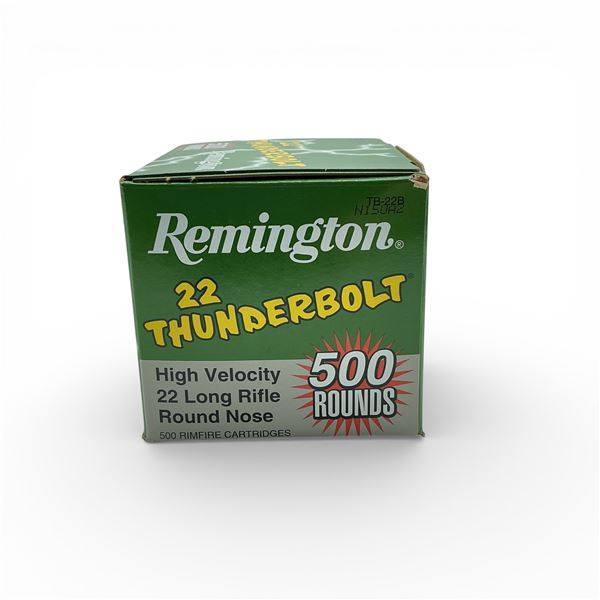 Remington Thunderbolt .22 LR, 40 Grain LRN Ammunition, 500 Rounds