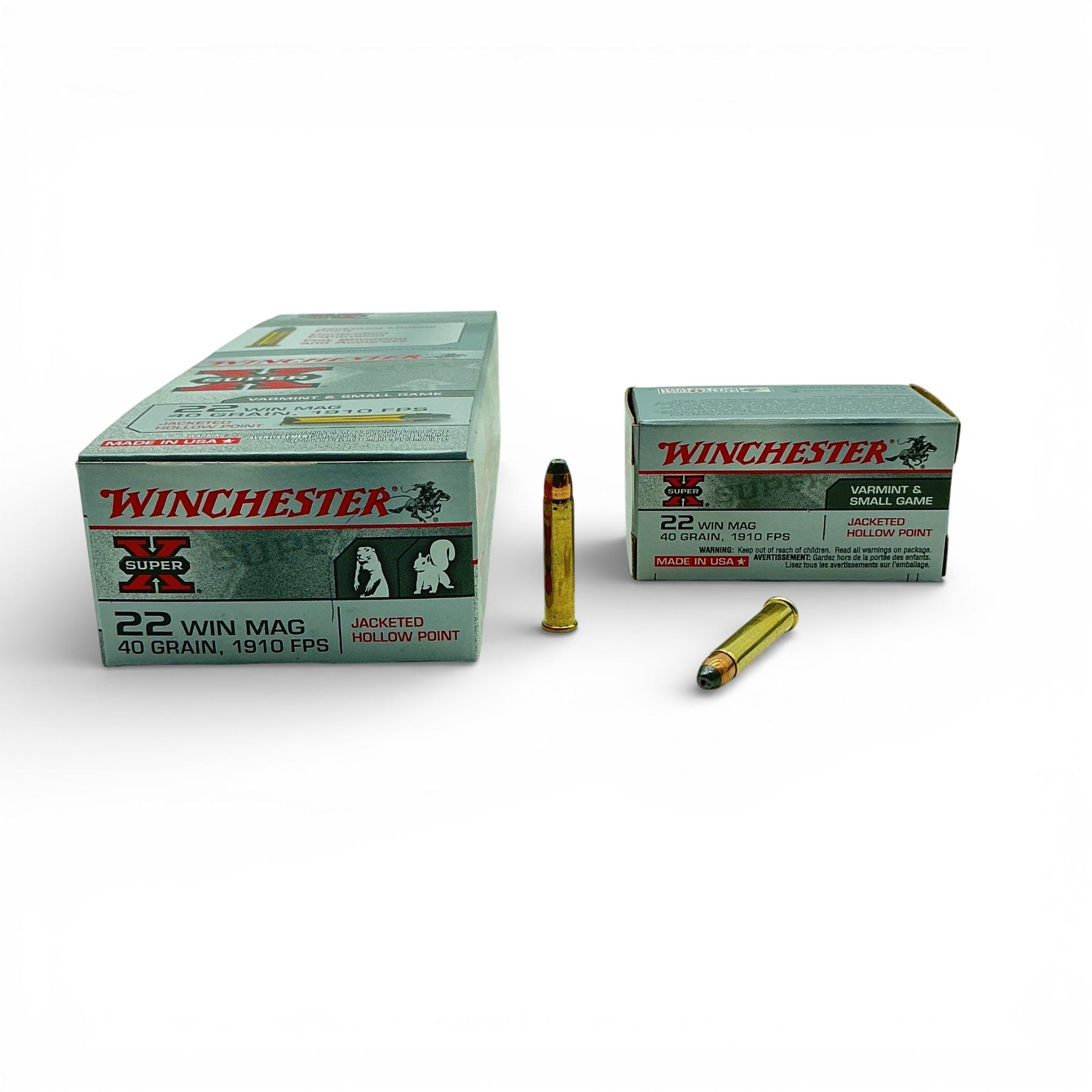 Small Varmints Winchester Super X Varmint & Small Game .22 Win Mag, 40 Grain JHP ...