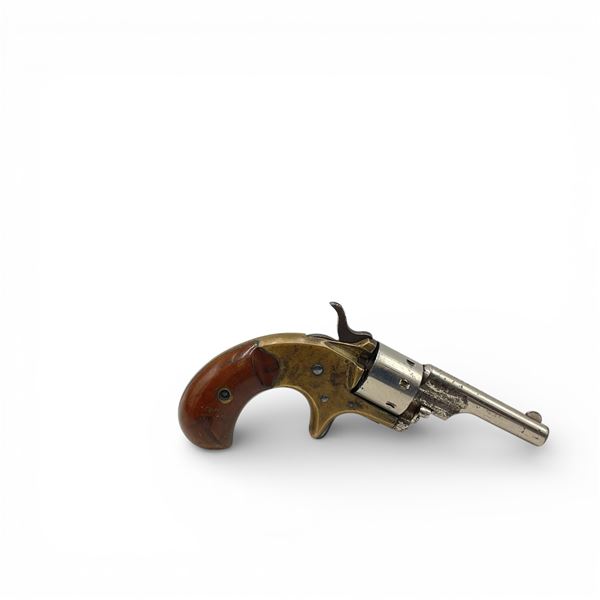 Colt Single Action Revolver .22 Caliber 2.5" Barrel Nickel And Brass With Wood Grips, Prohibited