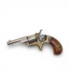 Image 5 : Colt Single Action Revolver .22 Caliber 2.5" Barrel Nickel And Brass With Wood Grips, Prohibited