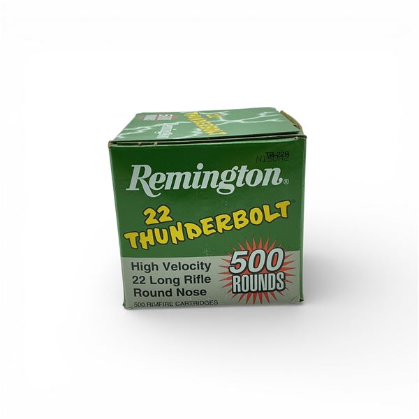Remington Thunderbolt .22 LR, 40 Grain LRN Ammunition, 500 Rounds