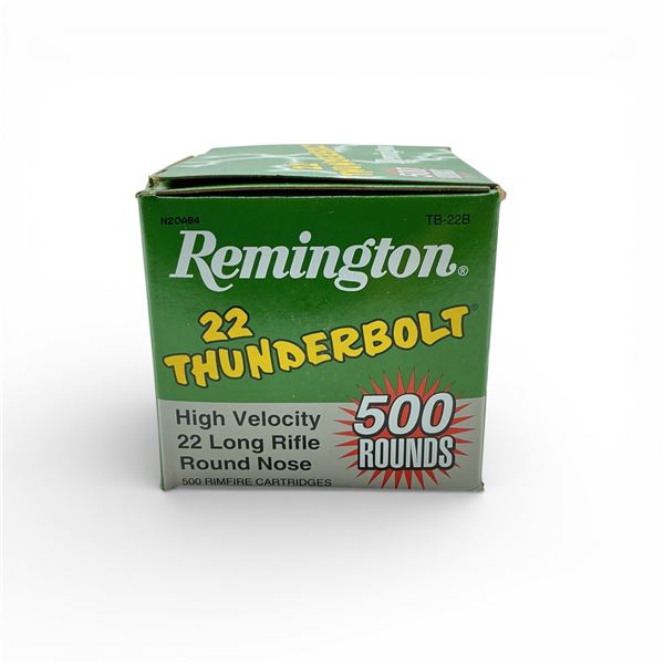 Remington Thunderbolt .22 LR, 40 Grain LRN Ammunition, 500 Rounds
