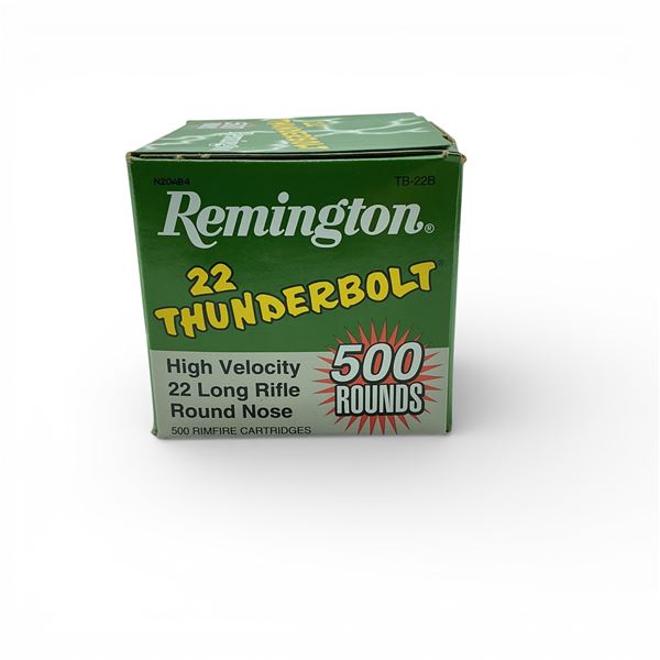 Remington Thunderbolt .22 LR, 40 Grain LRN Ammunition, 500 Rounds