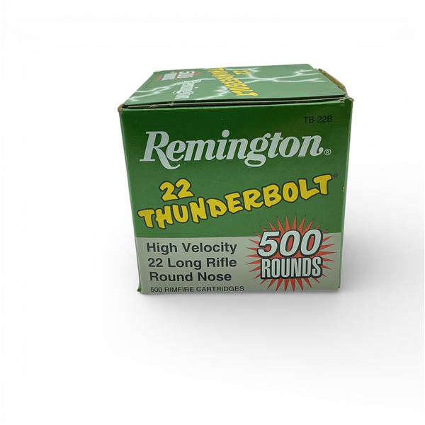Remington Thunderbolt .22 LR, 40 Grain LRN Ammunition, 500 Rounds