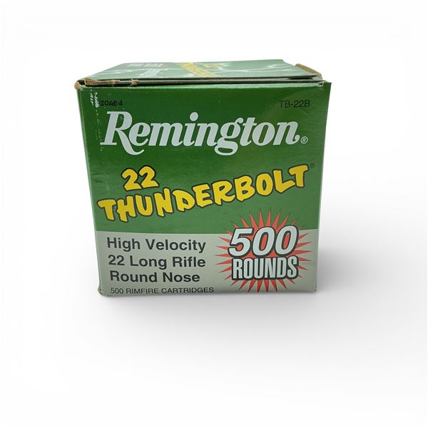Remington Thunderbolt .22 LR, 40 Grain LRN Ammunition, 500 Rounds
