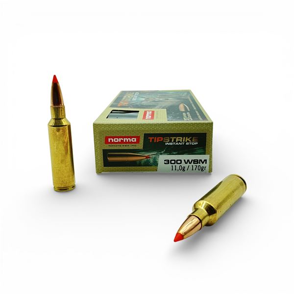 Norma TipStrike Instant Stop 300 WSM, 170 Grain Ammunition, 20 Rounds