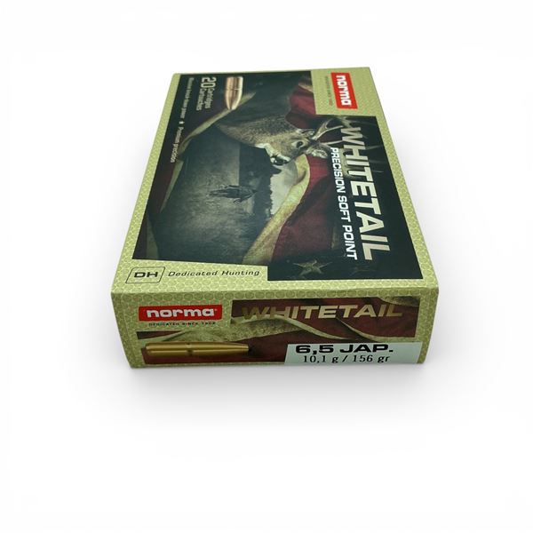 Norma Whitetail 6.5 Japanese, 156 Grain Ammunition, 20 Rounds