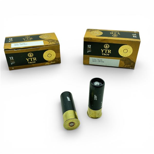 Troy YTR 12 Ga, 2-3/4", 1 oz Slug Ammunition, 20 Rounds