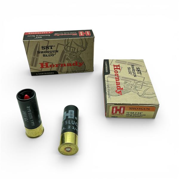 Hornady Shotgun 12 Ga, 2-3/4", 300 Grain SST Slug Ammunition, 10 Rounds