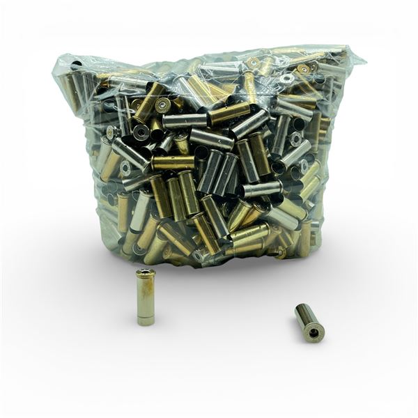 Cleaned 38 Spec Brass and Nickel Cases, Approx 8 Lbs