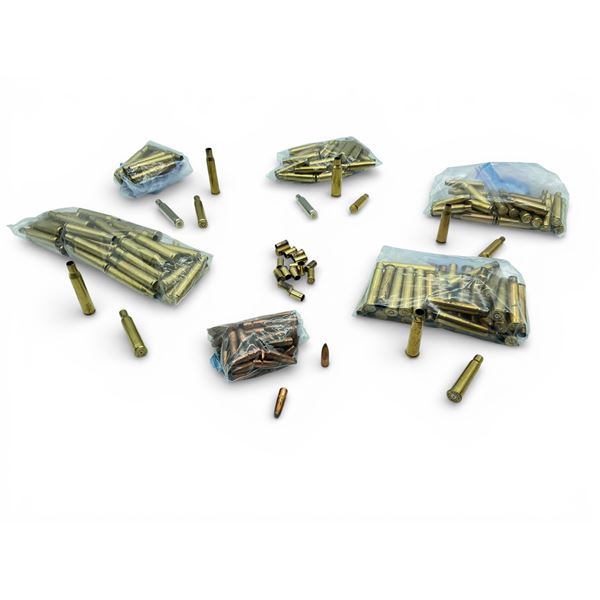 Assorted Small Amounts of Projectiles, Handgun and Rifle Cases, Please See Picture