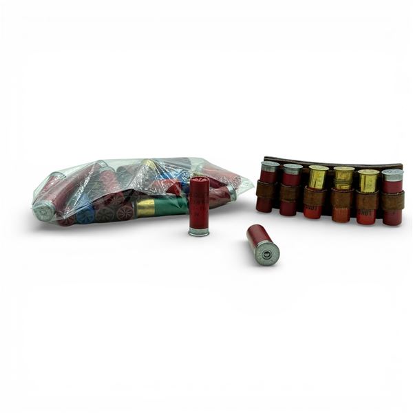 Assorted 12 Ga Ammunition, Approx 31 Rounds and Belt Ammo Holder