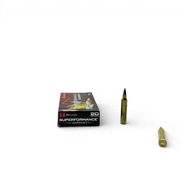 Hornady Superformance Varmint 204 Ruger 32 Grain V-Max Ammunition, 20 Rounds