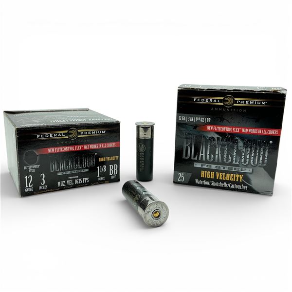Federal Premium BlackCloud HV 12 Ga 3" Steel Shot BB Ammunition, 50 Rounds