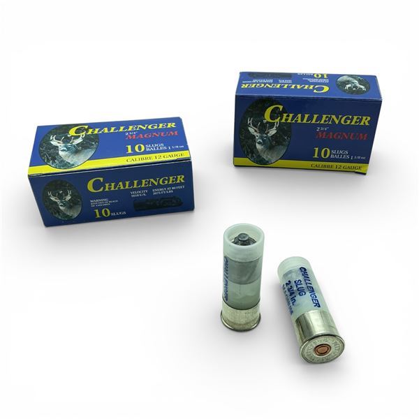 Challenger Magnum 12 Ga, 2-3/4", 1-1/8 oz Ammunition, 20 Rounds